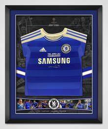  John Terry Signed & Framed Chelsea FC Shirt Munich 2012 AFTAL COA