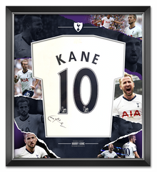  Harry Kane Signed & Framed SPURS Tottenham Hotspur Shirt AFTAL COA