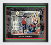  Eliud Kipchoge Signed & Framed 10X8 Photo Display London Marathon AFTAL COA (A)