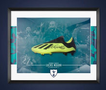  Lucas Moura Signed & Framed Football Boot SPURS Tottenham Hotspur AFTAL COA (FTO