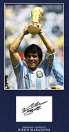 Diego Maradona Signed & Framed Mounted Photo Mount Display Argentina AFTAL COA