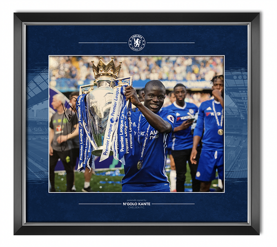 N'Golo Kante SIGNED & Framed 11X14 Photo Chelsea F.C. AFTAL COA