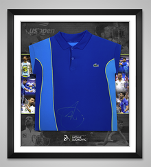 Novak Djokovic Signed Lacoste Jersey Genuine Autograph 24 Grand Slams AFTAL COA