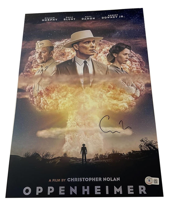 Christopher Nolan Signed 18X12 PHOTO Oppenheimer BAS TPA Beckett BJ76243
