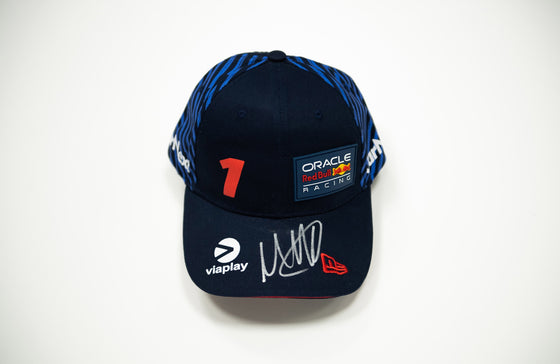 Max Verstappen Signed Redbull Cap Genuine Signature AFTAL COA (B)