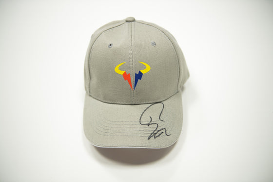 Rafael Nadal Signed Tennis Cap Genuine Signature Wimbledon AFTAL COA (B)