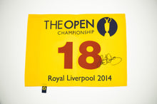  Rory McIlroy Genuine Hand Signed Open Championship PIN FLAG AFTAL COA (A)