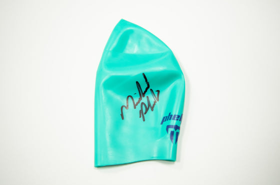 Michael Phelps Signed Swimming Cap Olympic Memorabilia AFTAL COA
