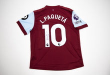 Lucas Paqueta SIGNED West Ham United Shirt PRIVATE SIGNING AFTAL COA