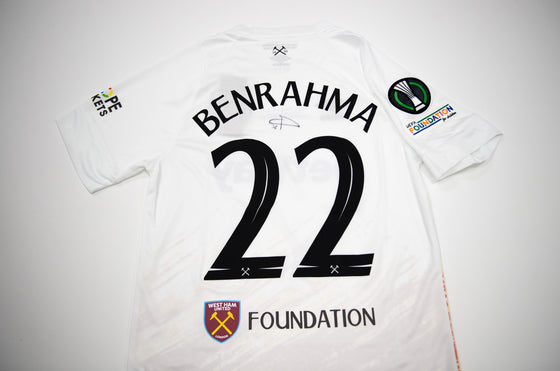 Said Benrahma SIGNED WEST HAM UNITED WHUFC EUROPA CONFERENCE PRAGUE AFTAL COA