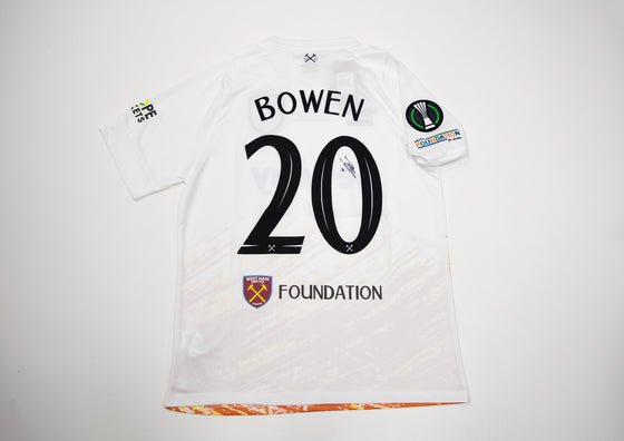 Jarrod Bowen SIGNED WEST HAM UNITED WHUFC EUROPA CONFERENCE PRAGUE AFTAL COA