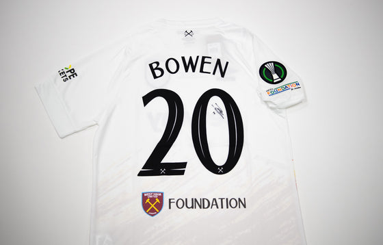 Jarrod Bowen SIGNED WEST HAM UNITED WHUFC EUROPA CONFERENCE PRAGUE AFTAL COA