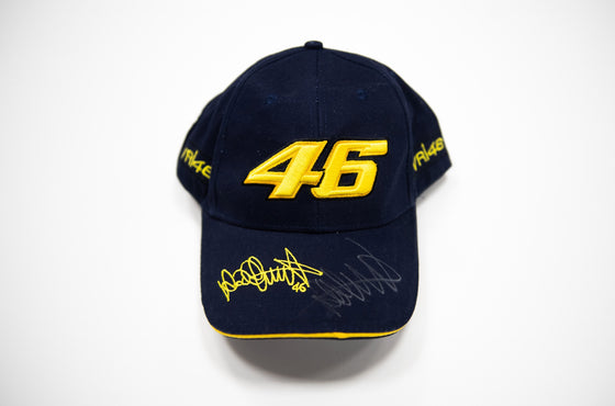 Valentino Rossi Signed Hat Moto GP Genuine Autograph AFTAL COA