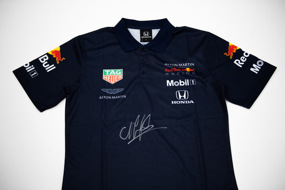 Christian Horner Signed Red Bull Jersey FORMULA 1 Genuine Signature AFTAL COA