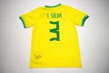  Thiago Silva Signed Brazil SHIRT Genuine Signature AFTAL COA