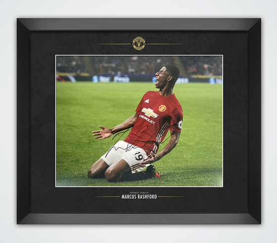 Marcus Rashford Signed & Framed 11X14 Photo Mount Manchester United FC AFTAL COA