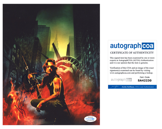 Kurt Russell Signed 10X8 Photo Escape From New York Genuine Signature ACOA (7402