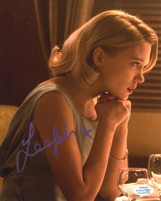 Lea Seydoux SIGNED SPECTRE 10X8 Photo SEXY IMAGE ACOA TPA COA (7430)