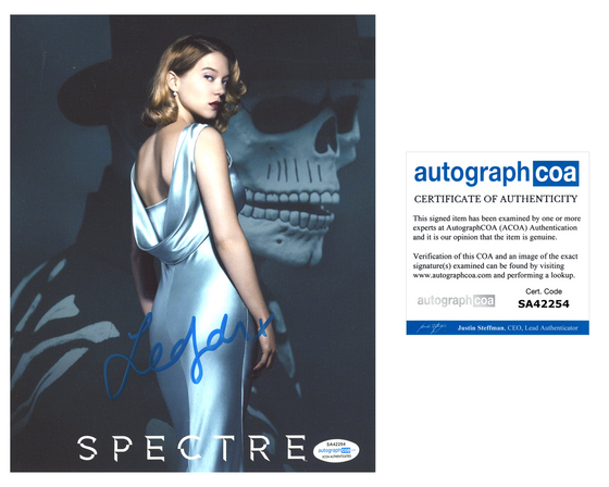 Lea Seydoux SIGNED SPECTRE 10X8 Photo SEXY IMAGE ACOA TPA (7426)