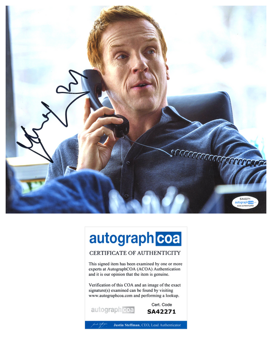 Damian Lewis SIGNED 10X8 Photo BILLIONS Genuine Signature AFTAL ACOA TPA (7438)