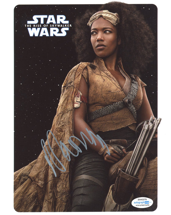 Naomi Ackie Signed 10X8 PHOTO Star Wars The Rise of Skywalker ACOA TPA (7446)