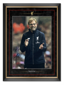  Jurgen Klopp Signed & FRAMED 16X12 Photo Liverpool Premier League AFTAL COA (E)
