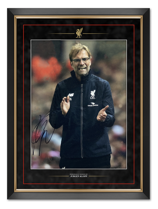 Jurgen Klopp Signed & FRAMED 16X12 Photo Liverpool Premier League AFTAL COA (E)