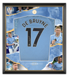 Kevin De Bruyne SIGNED & FRAMED Manchester CITY Shirt WITH PROOF AFTAL COA