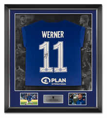  Timo Werner Signed & Framed Chelsea SHIRT Porto 2021 Genuine Autograph AFTAL COA