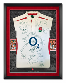  England Rugby SIGNED JERSEY 2003 World Cup Winners AFTAL COA