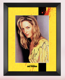  Uma Thurman Signed & Framed 10X8 Photo Mount Display Genuine AFTAL COA