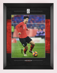  Son Heung-min Signed Framed 14X11 Photo SPURS Tottenham Hotspur AFTAL COA