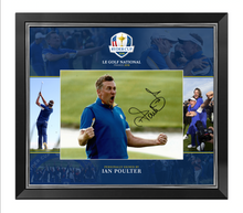  Ian Poulter Signed & Framed 16X12 Photo Ryder Cup Private SIGNING AFTAL COA (K)