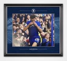  Cesar Azpilicueta SIGNED & Framed 11X14 Photo Chelsea FC AFTAL COA