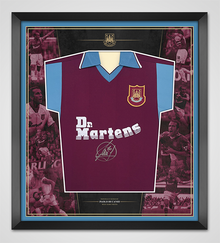  Paolo DI Canio SIGNED & FRAMED West Ham United Shirt PRIVATE SIGNING AFTAL COA