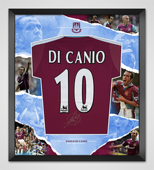  Paolo Di Canio SIGNED & FRAMED West Ham United Jersey PRIVATE SIGNING AFTAL COA