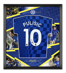  Christian Pulisic Signed Framed Chelsea European Super Cup Display USA AFTAL COA