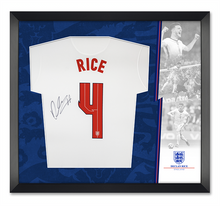  Declan RICE SIGNED & FRAMED England EURO 2020 Shirt AFTAL COA