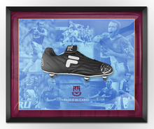  Paolo Di Canio SIGNED & Framed FILA Football Boot PRIVATE SIGNING AFTAL COA