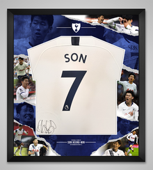  Son Heung-min Signed & Framed Tottenham Hotspur F.C. SPURS Shirt AFTAL COA