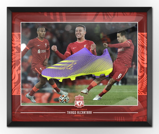 Thiago Alcantara Signed Liverpool F.C. Boot Private Signing AFTAL COA (B)