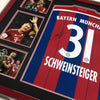 Bastian Schweinsteiger Signed & FRAMED Bayern MUNICH Muenchen JERSEY AFTAL COA