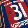 Bastian Schweinsteiger Signed & FRAMED Bayern MUNICH Muenchen JERSEY AFTAL COA