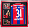 Bastian Schweinsteiger Signed & FRAMED Bayern MUNICH Muenchen JERSEY AFTAL COA