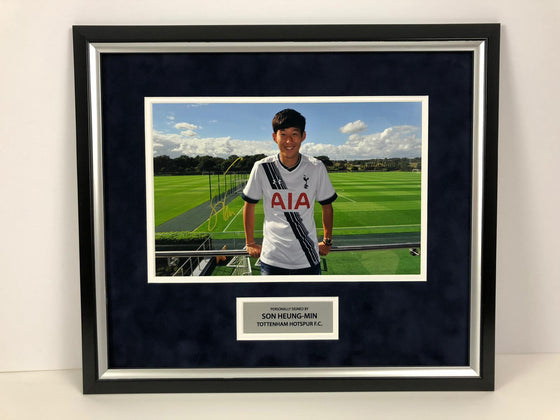 Son Heung-min Signed & Framed 12X8 Photo SPURS Tottenham Hotspur AFTAL COA (C)