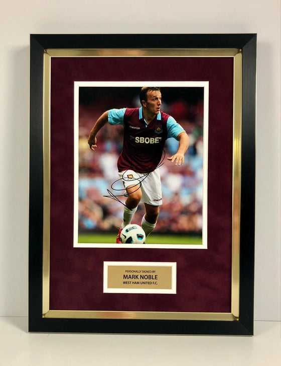 Mark Noble Signed & Framed 12X8 Photo West Ham United AFTAL COA (B)