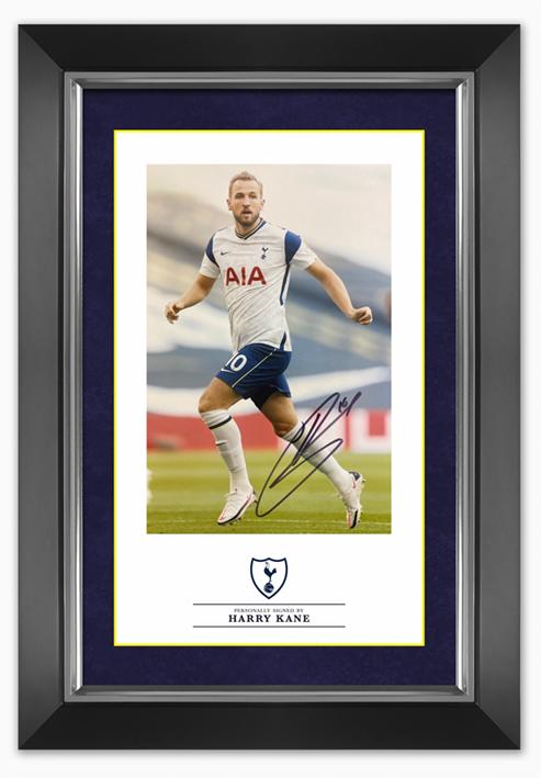 Harry Kane Signed & Framed 12X8 Photo Mount SPURS Tottenham Hotspur AFTAL COA (F