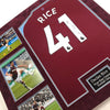 Declan Rice SIGNED & FRAMED West Ham United F.C. JERSEY AFTAL COA