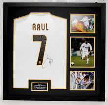  Raul Signed & Framed Real Madrid Shirt Display AFTAL COA