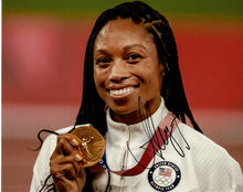  Allyson Felix Signed 10X8 Photo Tokyo 2020 Genuine Signature AFTAL COA (B)